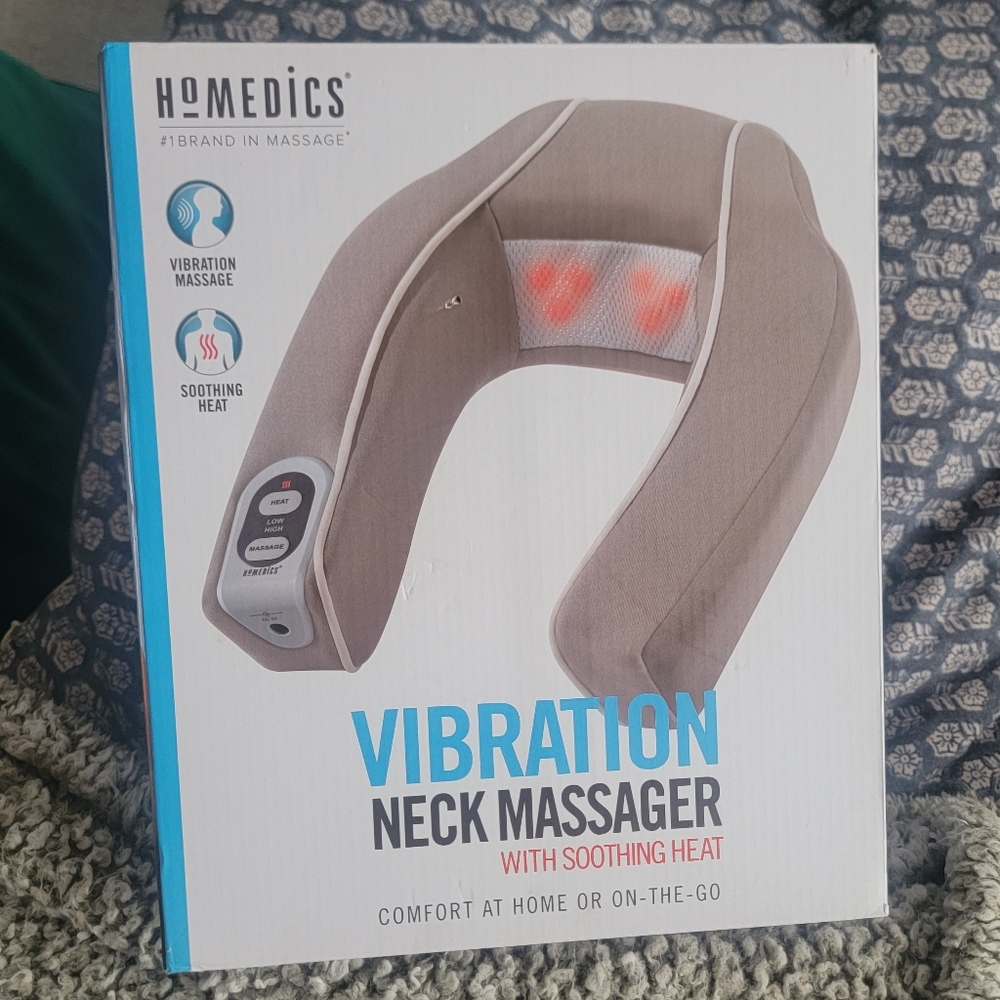 Homedics Neck Massager with Heat in Gray